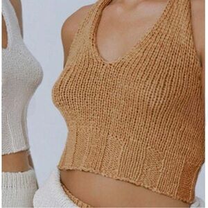 Pamela Wool Knit Bien Halter Top